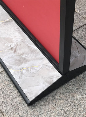 丽屏展架80X180户外广告牌立式落地防I风海报架门型展示架子易拉