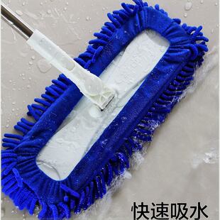 鲁中洁平板吸水拖把家用一拖净雪尼尔G干湿两用平板拖木地板瓷砖