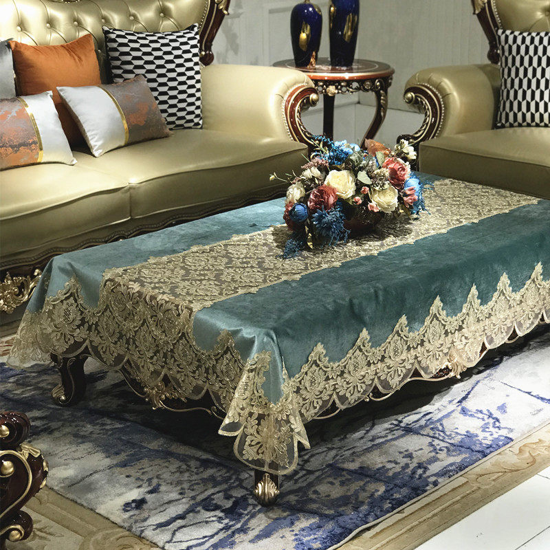 高档美式电视f柜桌布轻奢高级感盖布防尘盖布蕾丝防尘罩盖巾欧式,居家布艺,桌布,淘宝优惠券,粉丝福利购,淘宝优惠卷
