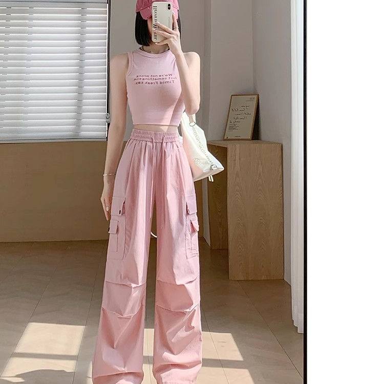 多巴胺美式工装裤夏季女