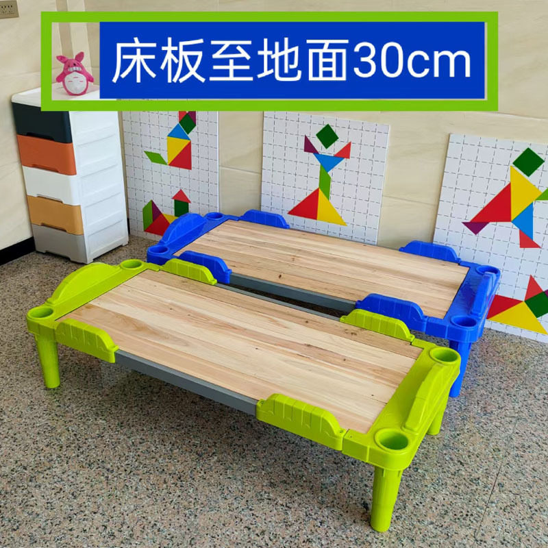 幼儿午睡床托管班床儿童托管床可堆叠通铺床加高小学生午休床批发
