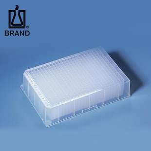 BRAND/普兰德384孔深孔板PP材质V形底未灭菌可堆叠容量300μl