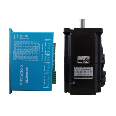 86闭环刹车电机套装驱动器 4.5Nm NEMA34 86闭环电机带刹车4.5NM