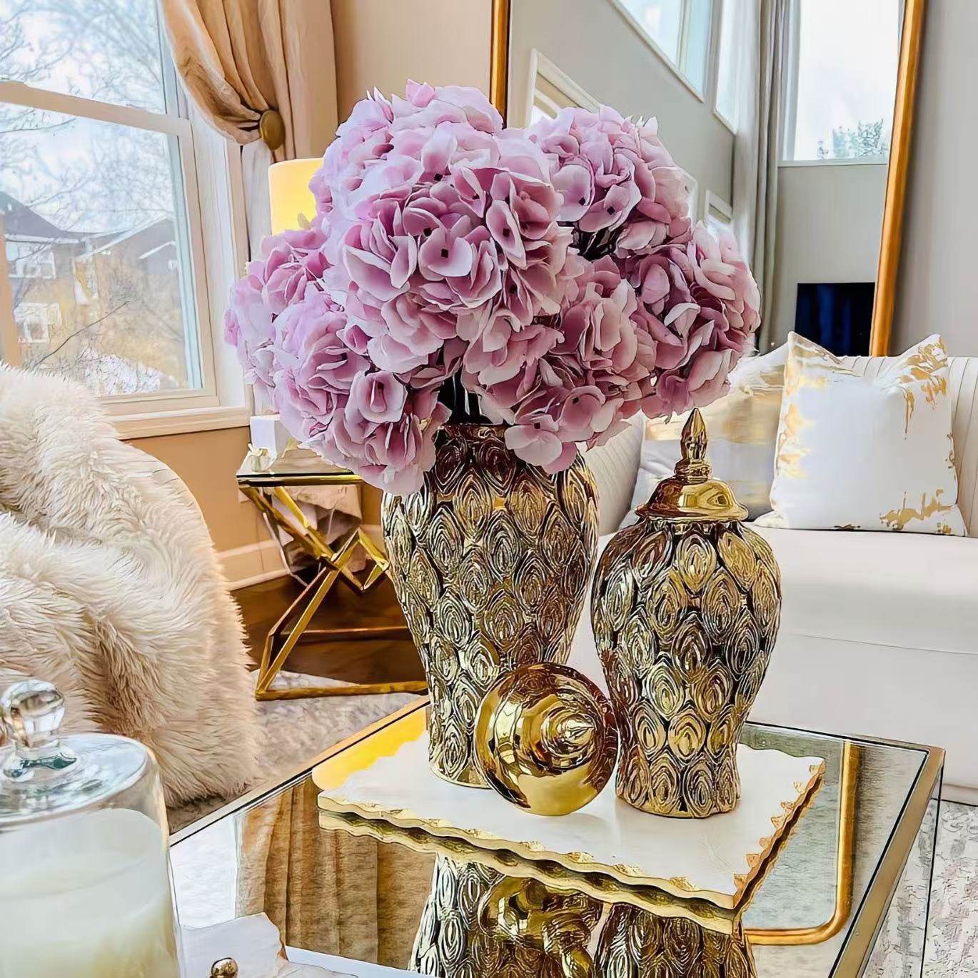 欧式轻奢陶瓷将军瓶储物罐家居客厅玄关样板房酒店台面摆件花瓶,橡塑材料及制品,其他塑料制品,淘宝优惠券,粉丝福利购,淘宝优惠卷