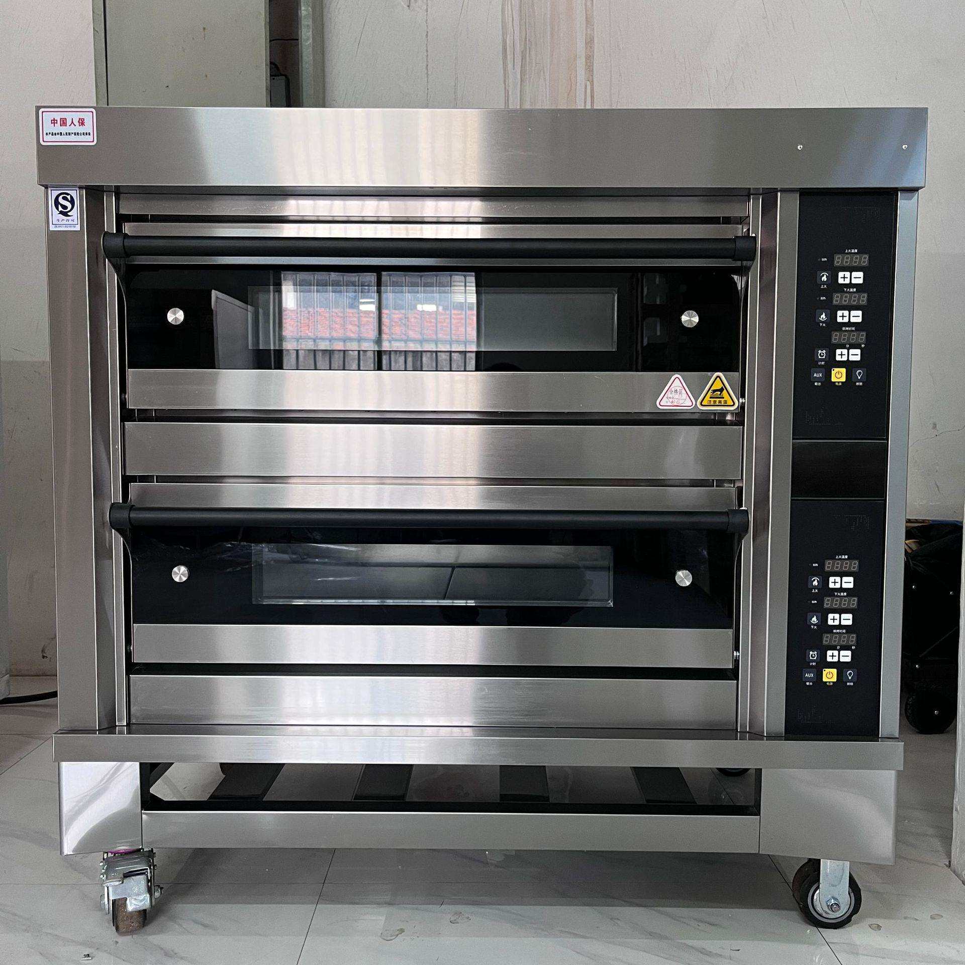 商用标准版面包烤箱玻璃门板可视窗口电烤炉高温保护电烤箱