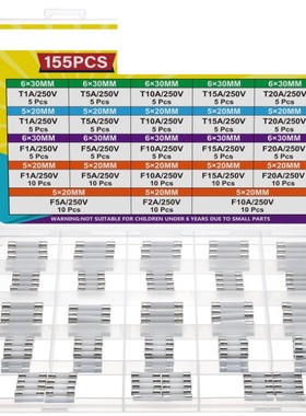 21Value250V快速慢吹陶瓷保险丝组合套件5X20 6X30 F1A2A5A15A20A