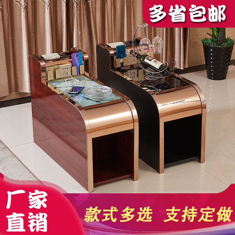 足疗足浴沙发茶几柜简约经济型美甲边角桑拿按摩洗脚柜美容小tω