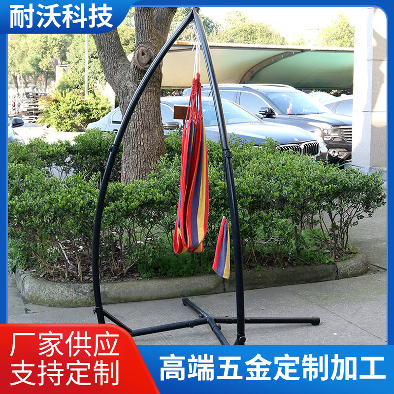 庭院吊床亚马逊成人秋千吊椅 拆装铁棍五金配件简易吊篮