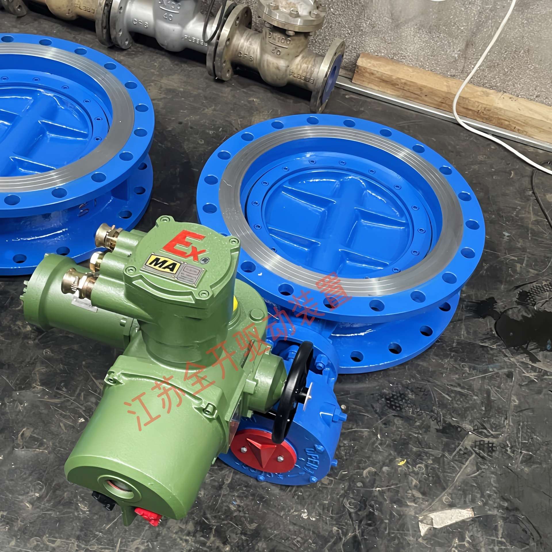 矿用电动瓦斯蝶阀WSD941F-10 DN500带RS485通讯电压AC660V