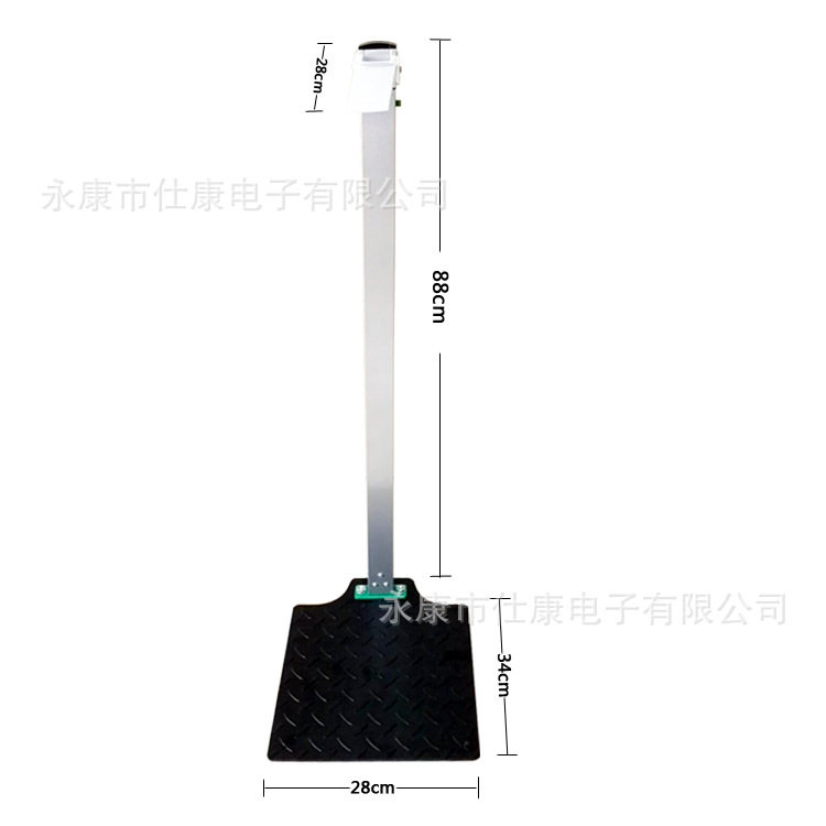 成人身高尺 铝合金身高杆 金属身高尺 铝合金身高尺 2m站立身高杆