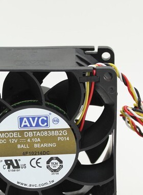 原箱全新 AVC DBTA0838B2G 12V 4.1A 8038 8cm 超暴力散热风扇