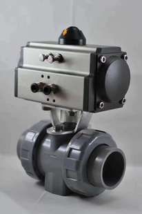 UPVC活接气动球阀