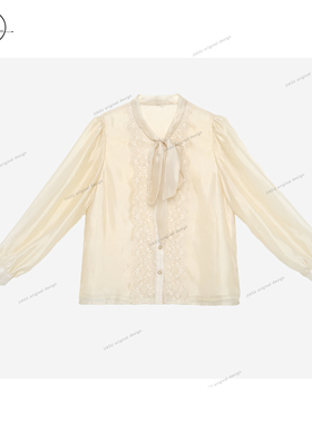 JIASU【十点的月光】25年秋季新款定制时尚蕾丝衬衫S535