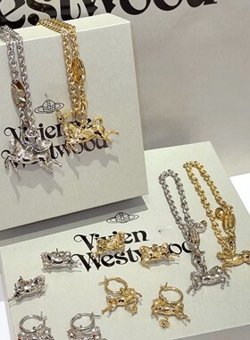 国风系列马年生肖限定款西太后土星项链马到成功飞马吊坠项链马上