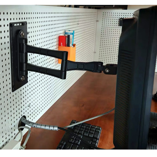 洞洞板显示屏壁挂支架节约空间