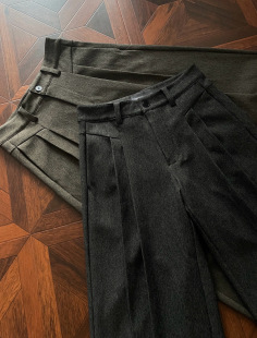 长裤 ONEER 型直筒阔腿双褶Cleanfit休闲西裤 A字版 男 花纱TR