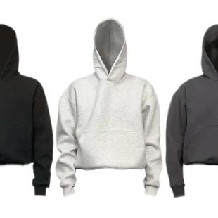 ONEER 480G宽松基础纯色落肩重磅牛奶丝连帽卫衣三色 Boxy廓形短款