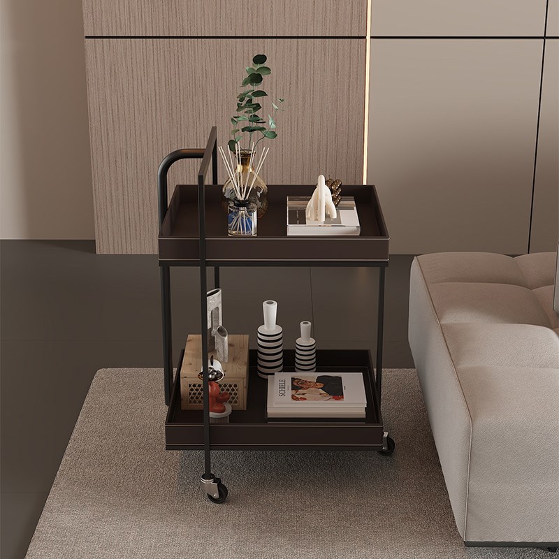 轻奢风客厅沙发j边几小推车置物架美容院专用工具车美甲纹绣可移