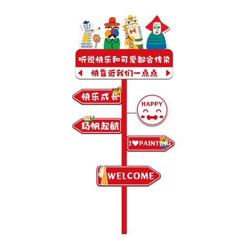 幼儿园环创材料主k题墙成品走廊文化墙贴画托管班教室布置墙面装