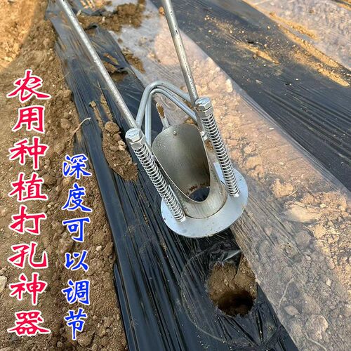 西瓜种植打孔器农用工具取土打窝器F草莓辣椒烟苗移栽移苗定植神
