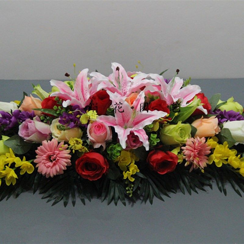 仿真桌花会议商务用花长桌t花办公室桌花假花台式花餐桌花插花绢,鲜花速递/花卉仿真/绿植园艺,仿真花,淘宝优惠券,粉丝福利购,淘宝优惠卷