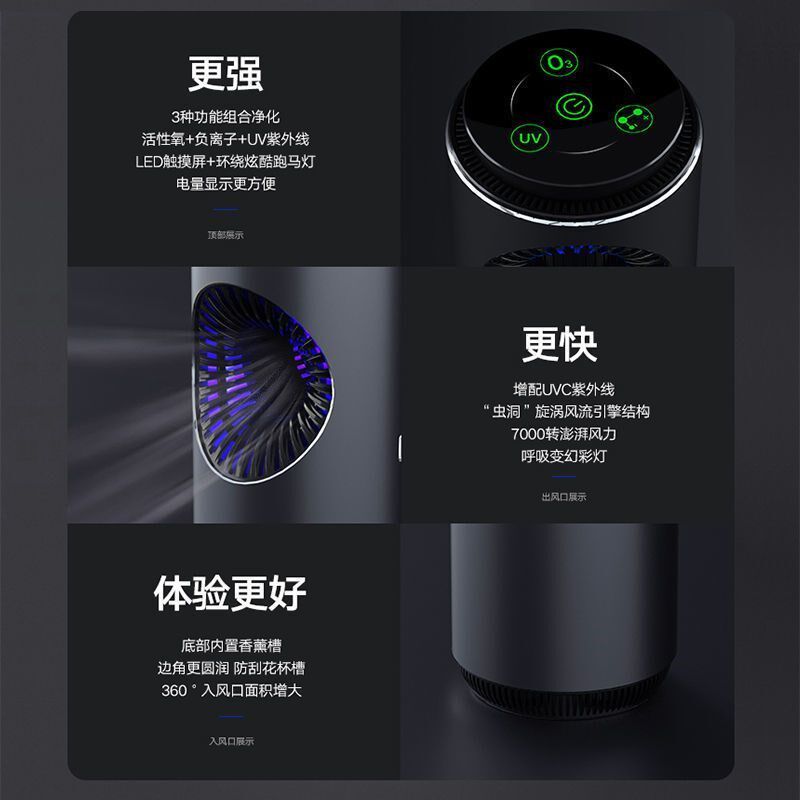 便携式家用车载空气净化器汽车内新车G除甲醛除异味杀菌负离子臭