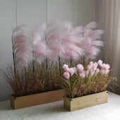 饰芦苇花排酒店花墙路引花婚礼花 地排花m仿真绢花装 新款 婚庆大款