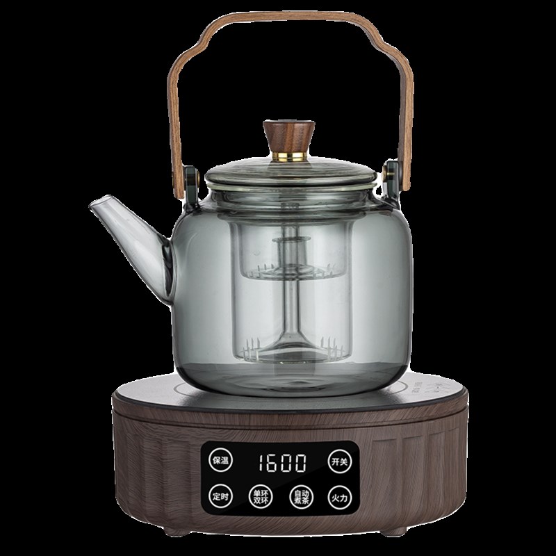 新款玻璃蒸煮一体茶壶o煮茶炉器1600w电陶炉套装烧水泡茶养生家用