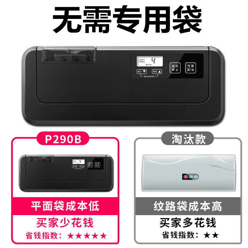 青叶全自动e家用真空封口机干湿两用商用抽铝箔袋平面袋食品包装