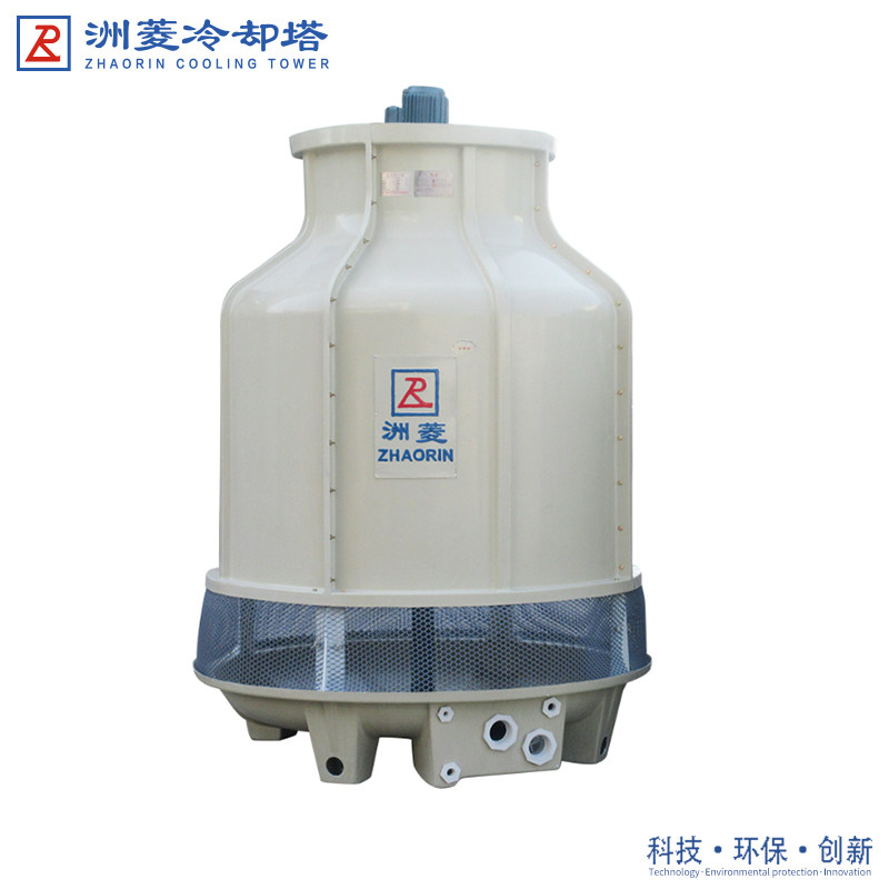 洲菱牌水吨工业标准中温圆形逆流式玻璃钢冷却塔 广东散热凉水塔