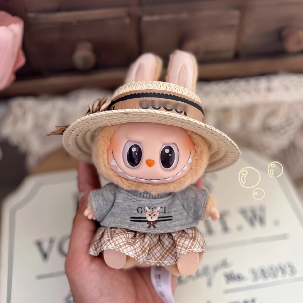 一二代拉布布labubu泡泡玛特衣服