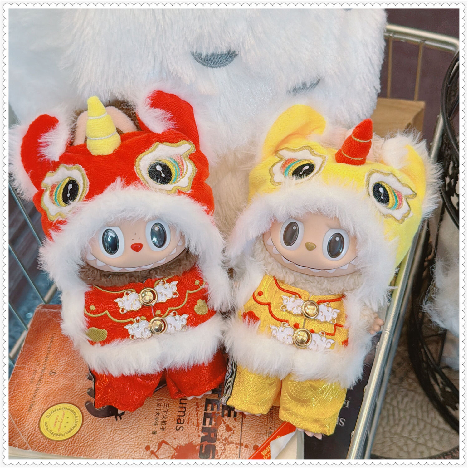 娃衣17cm拉布布坐坐新年瑞狮呈祥