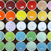 掐丝珐琅画景泰蓝金丝沙画矿物质干y釉料100 300克一 200目小包装