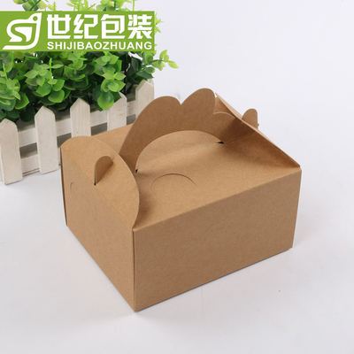 韩国啤酒炸d鸡盒子鸡翅盒食品纸盒外卖打包盒牛皮纸手提饼干包装