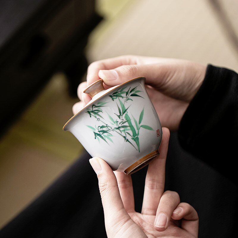 便携式旅行茶具套装创意小型户z外泡茶器盖碗茶杯出差旅游喝茶套