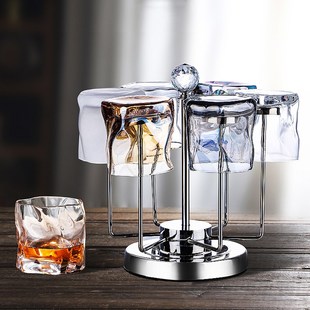 玻璃杯ins风果汁杯高颜值啤酒杯家用杯子饮水杯T威士忌洋酒杯套装