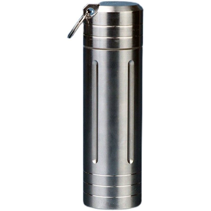 防水防潮便携药盒圆形o迷你随身金属收纳罐钛合金防锈大容量小药,收纳整理,药盒,淘宝优惠券,粉丝福利购,淘宝优惠卷