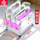 加厚家用砧板架锅盖架一体u不锈钢砧板架置物架落地沥水架多层收