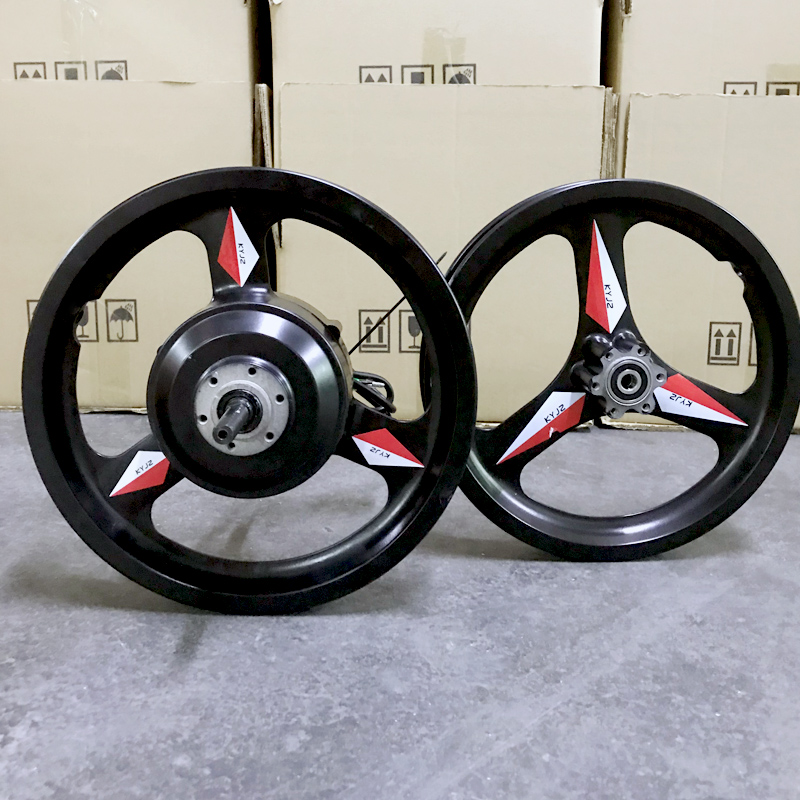 厉风14寸自行车踏板车3q50w电机36V48V改装电动车配件代驾车套件