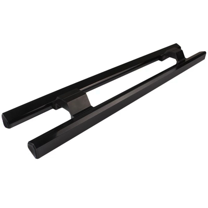 有框玻璃门把手铝合金玻璃门拉y手不锈钢大门把手木门把手黑色拉