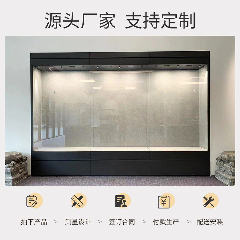 木质烤漆博物馆展l柜古董文物展示柜珠宝展示柜展览馆字画展示高