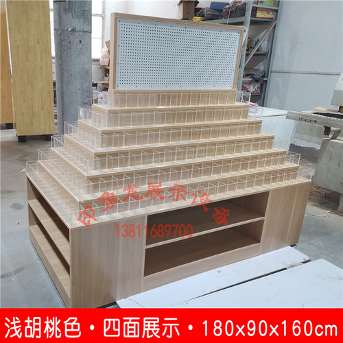 文具店笔架超市木质本册架透明压克力金字塔K货架梯形阶梯收纳层