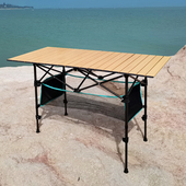 自驾游户外折叠桌椅便携露营野A餐摆摊轻便铝合金自由调节升降桌