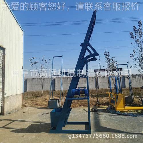 工地沙喂水泥单斗YBX升机 沙石子垂直翻斗式提上料机 污泥清理料