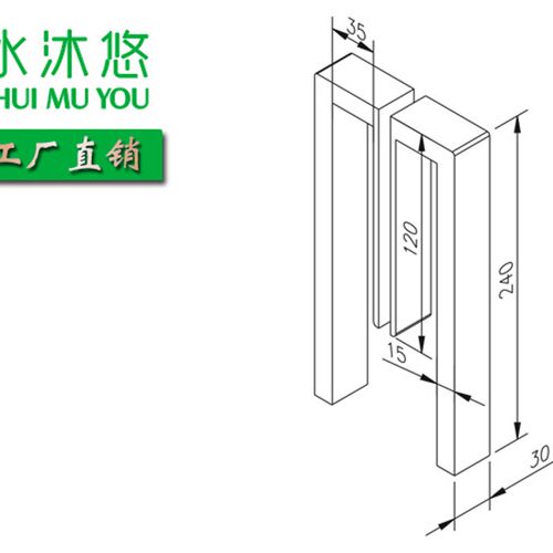木门玻璃明装把手 淋浴房浴室门304不锈钢镜光拉丝拉手可.定做L8A