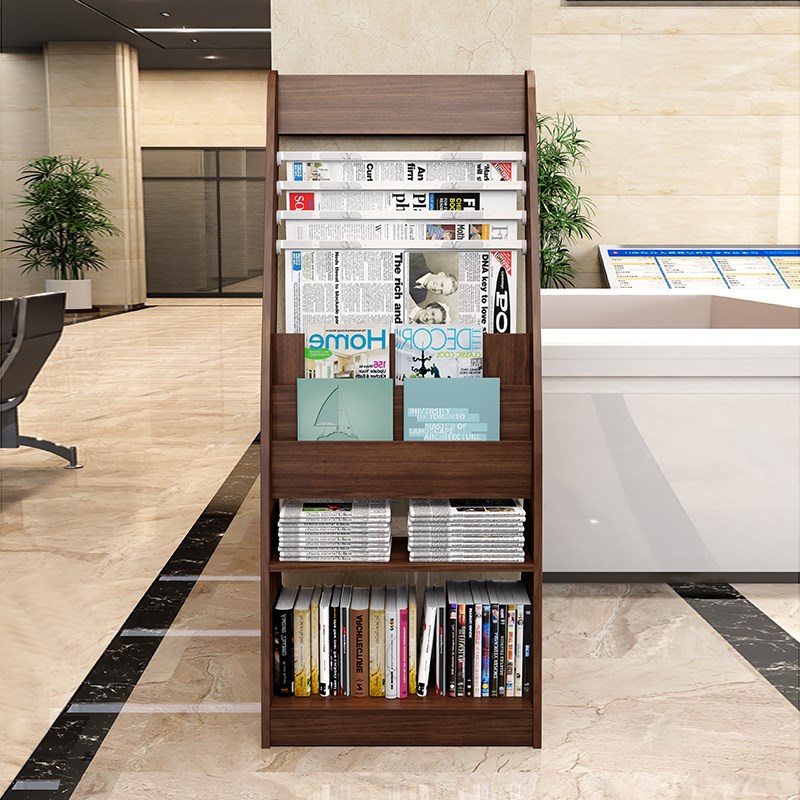 报架报刊架报纸架资料架落地书刊宣传册展示N架置物架书报架期刊