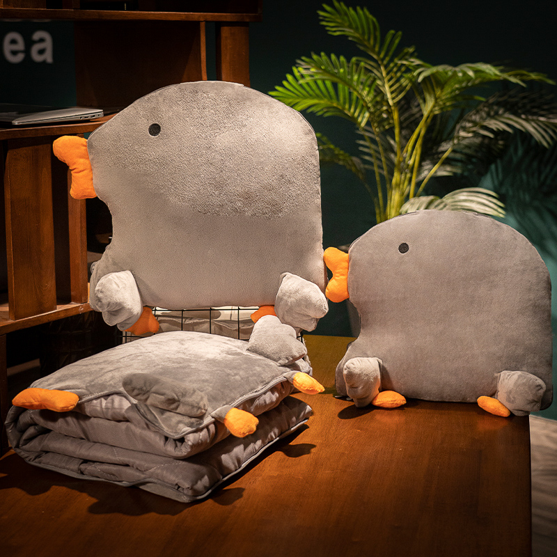 抱枕被子两用新款枕头二合一汽车折叠H毯子靠枕毛毯办公室午睡厚