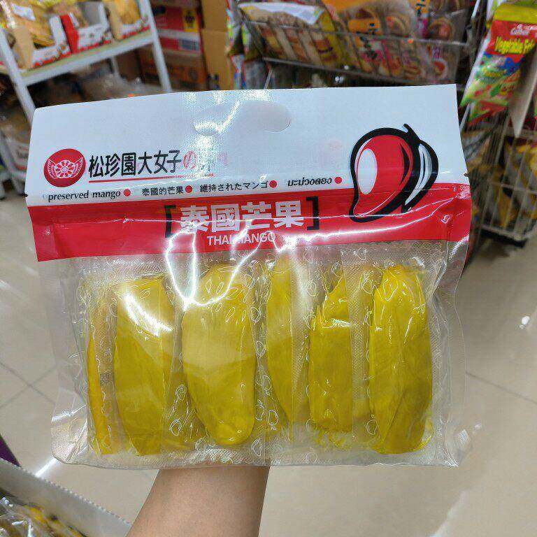 泰国进口松珍园水芒果片干 酸甜爽脆果脯蜜饯果干 休闲零食 450g