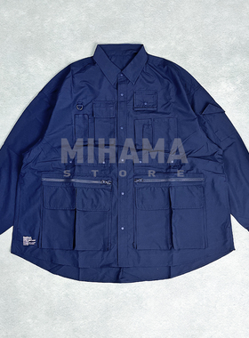 现货折扣 Fresh Service MINOTECH TAFFETA TACTICAL口袋休闲衬衫