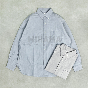 现货 NANAMICA Button Down Wind Shirt 纯色宽松休闲衬衫 26SS